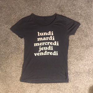 J crew charcoaled color tee shirt